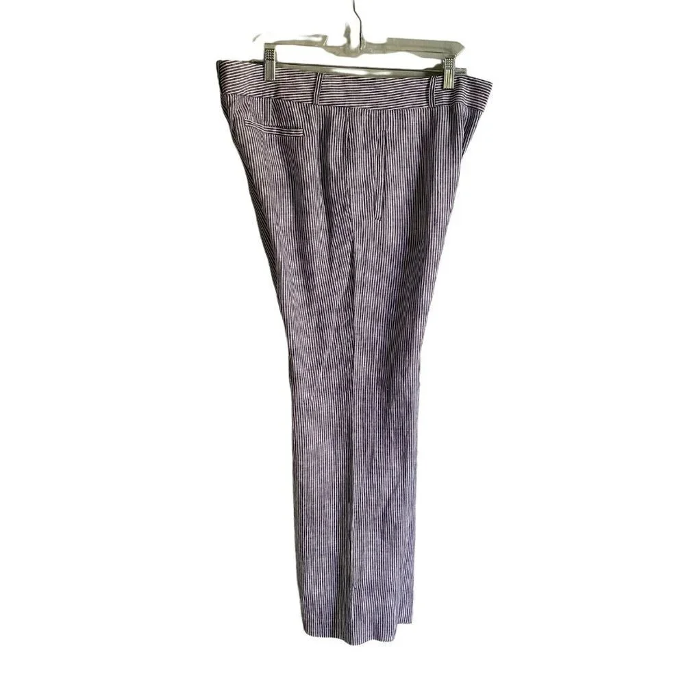 Banana Republic Linen Trousers 718 Martin Fit Size 14